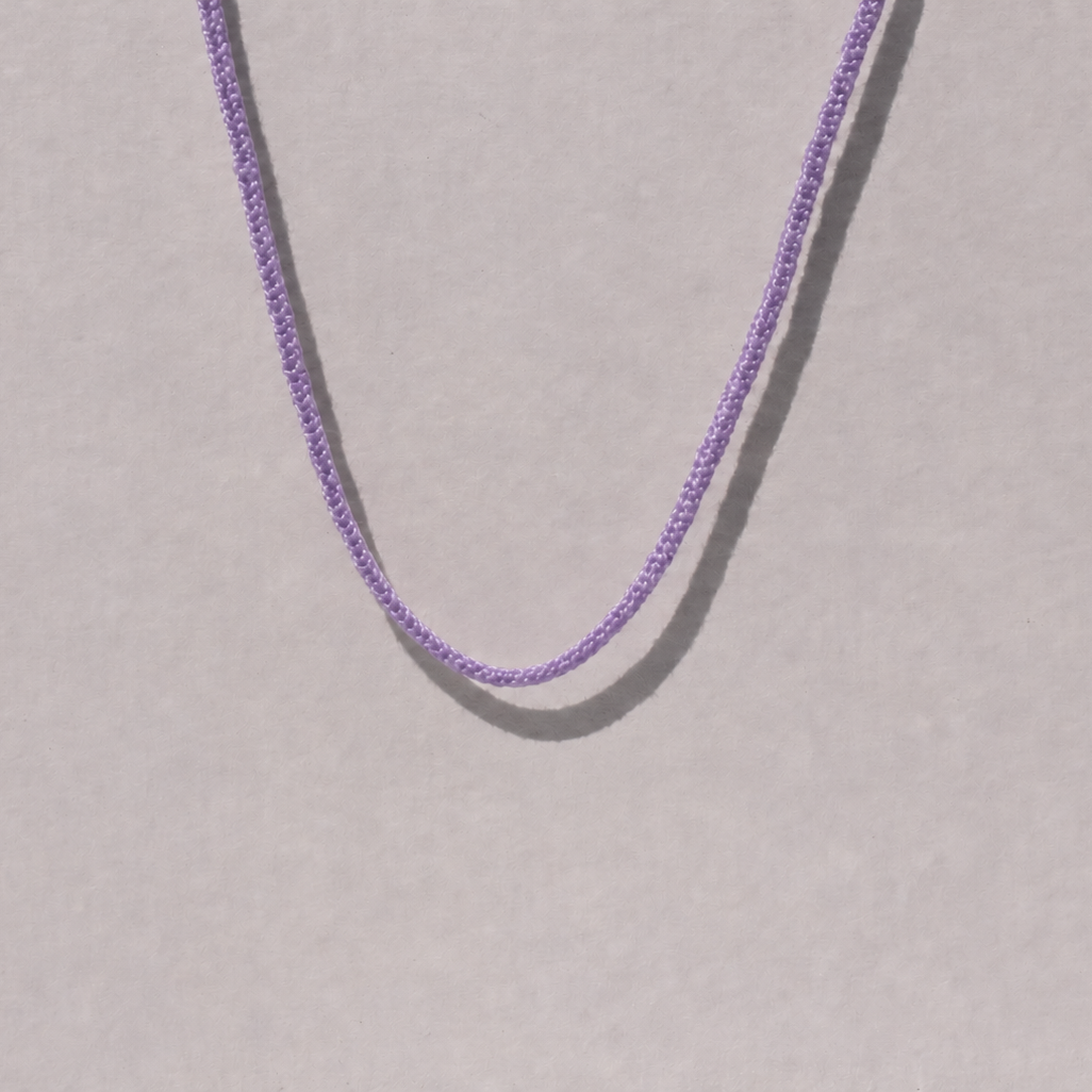 Lavender Lucet Silk Cord