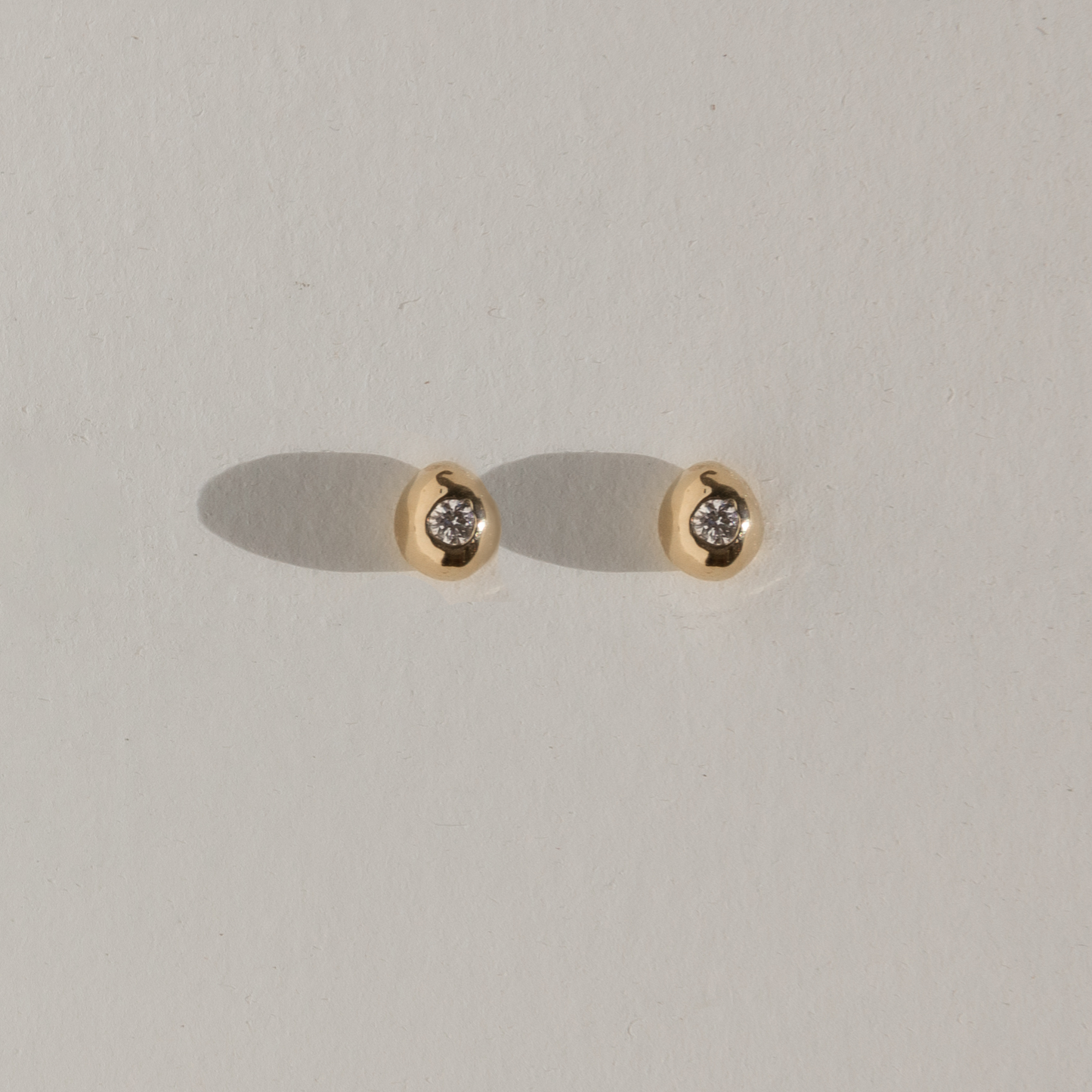 Diamond Pebble Earrings