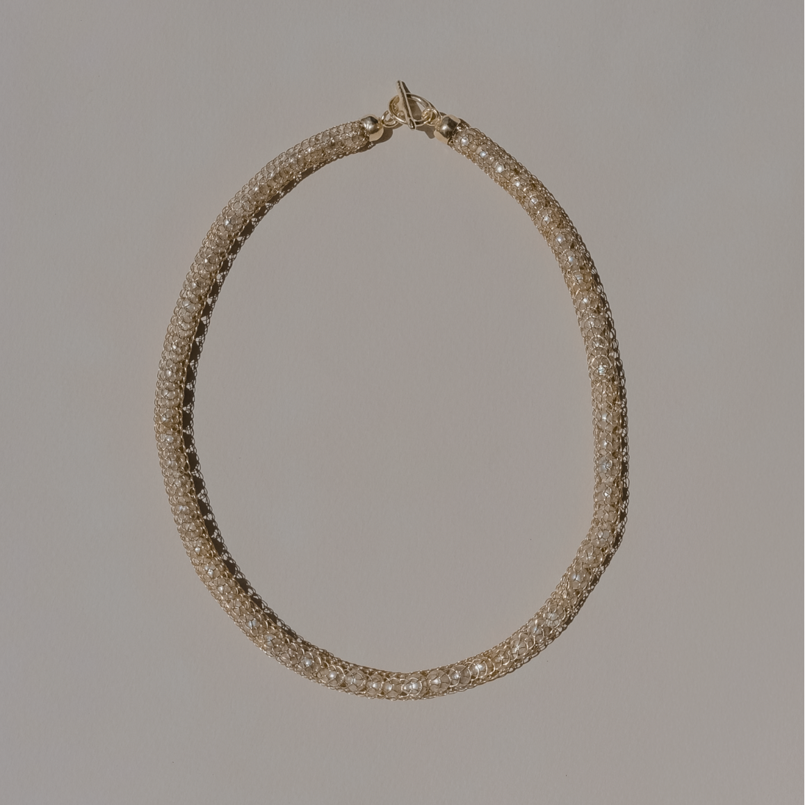 Woven Pearl Necklace