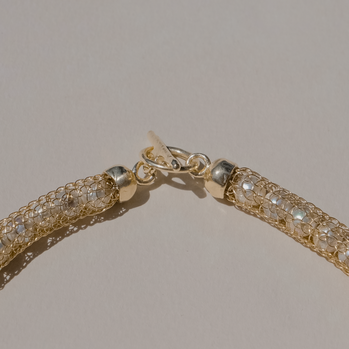 Woven Pearl Necklace
